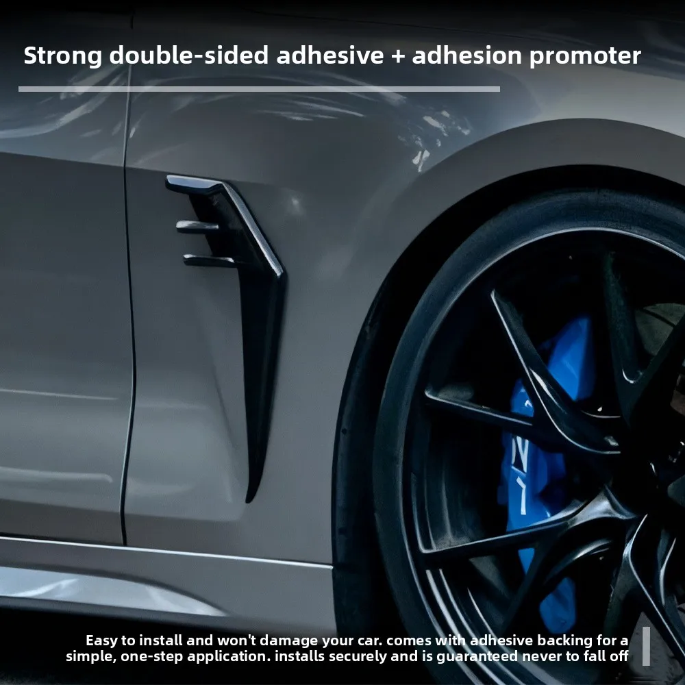 Side Spoiler Tuning Exterior Trim For BMW 4 Series G22 G23 2-Door 2020-2025 Gloss Black Airflow Split Car Side Panel Covers
