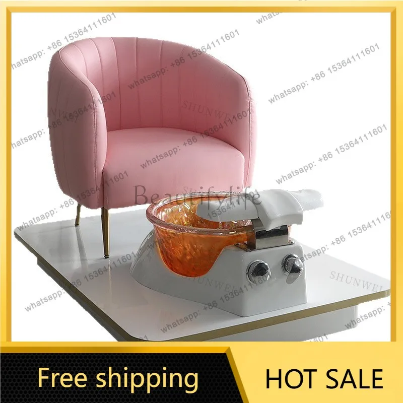 Factory Direct Sales Single Foot Bath Massage Sofa Nail Art Foot Bath Sofa Chair