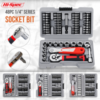 Hi-Spec 47/48-Piece Socket Tool Set with Cross Screwdriver and Electric Screwdriver Socket Multi-specification Repair Hand Tools