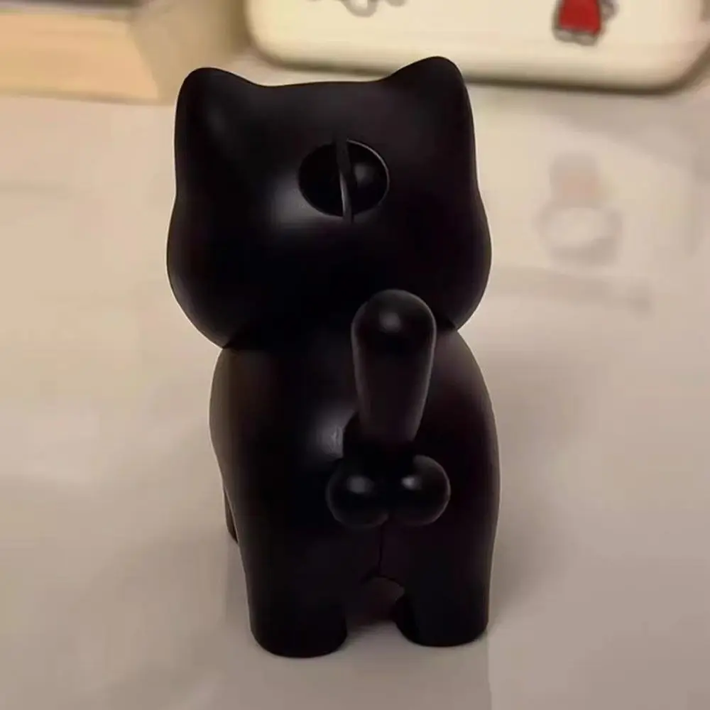 

Luminous Black Cat Sounding Keychain Stress Reliever Screaming Glowing Cat Pendent Cat Backpack Pendant for Friend Birthday Gift