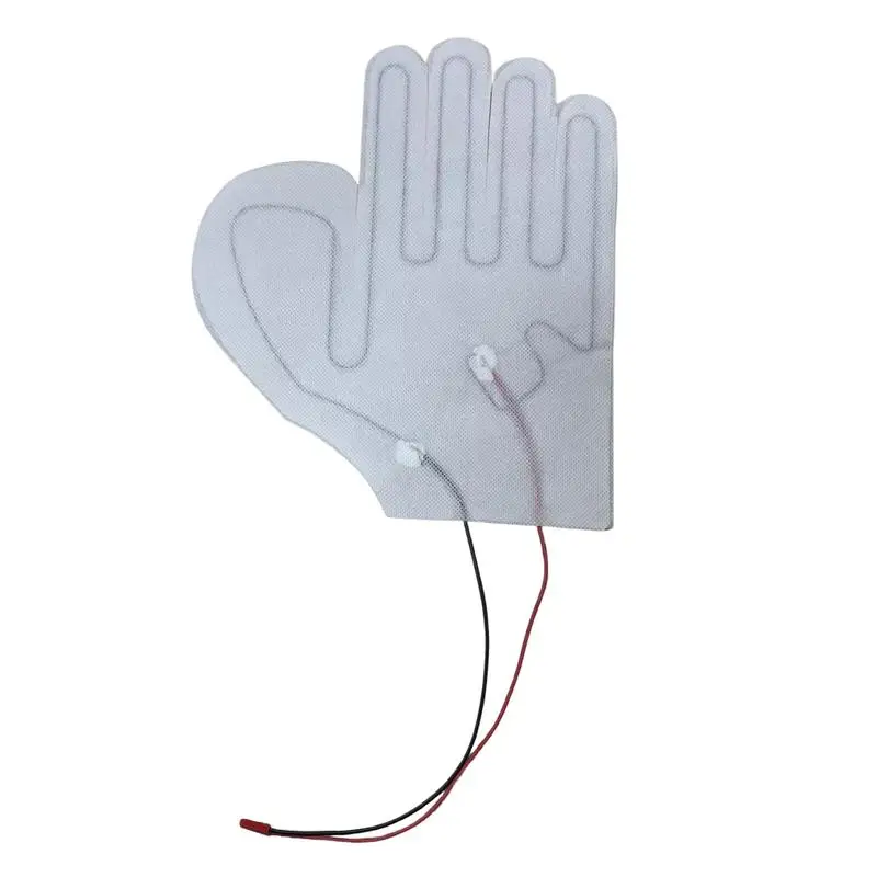 2 uds 7,4 V guantes calentador hoja calefactora para guantes de motocicleta almohadilla guantes almohadillas térmicas película calefactora esquí de invierno