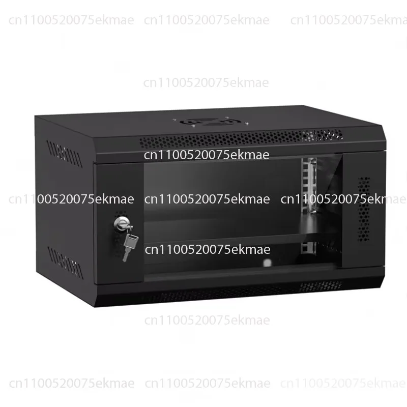 Low Price 6U Wall Mounted Network Shell Silent Cabinet Rack Cooling Fan Lock Glass Door Metal Server Rack Cabinet