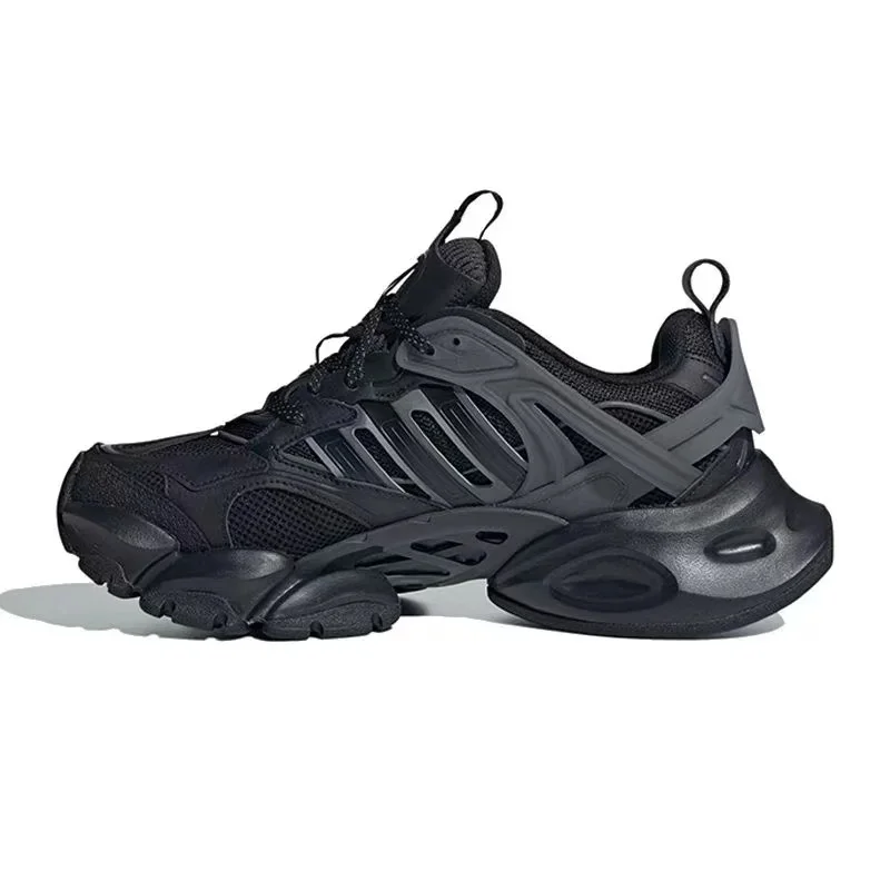Adidas XLG RUNNER DELUXE Stylish and Comfortable Height-Enhancing Low-Top Dad Shoes Unisex Black JR3086