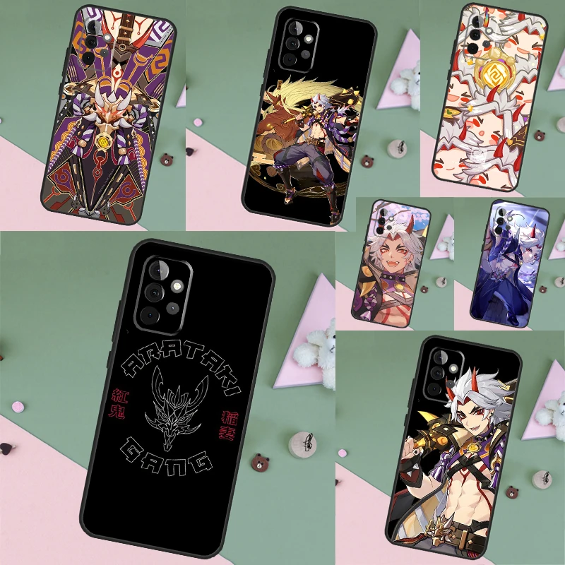 Genshin Impact Arataki Itto Case For Samsung Galaxy A52 A32 A12 A16 A26 A36 A56 A15 A35 A55 A34 A54 A13 A33 A53 A17 A06