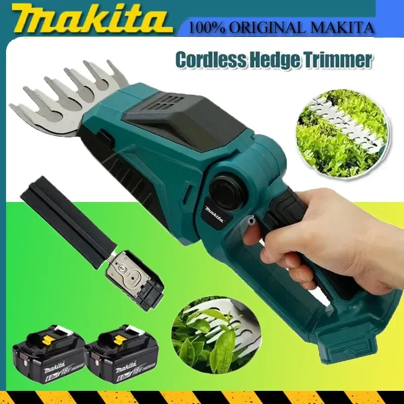 makita-operated-shrubbery-cordless-hedge-trimmer-2-in-1-mini-handheld-electric-grass-shears-trimmer-for-garden-18v-battery