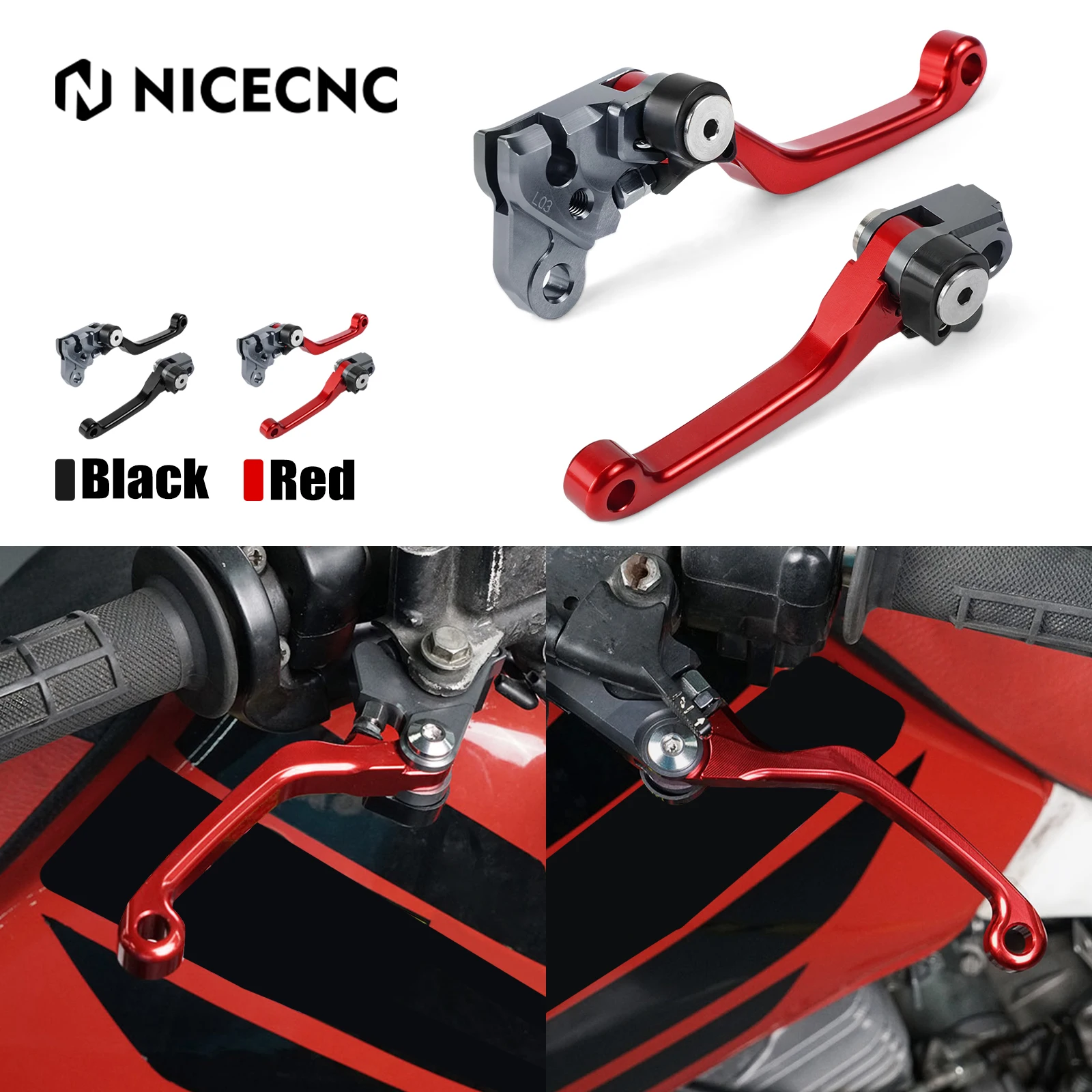 

NiceCNC Motocross Brake Clutch Lever For Honda CRF250F 2019-2021 CRF150F 2003-2017 CRF230F 2003-2019 CRF 250F 150F 230F Aluminum