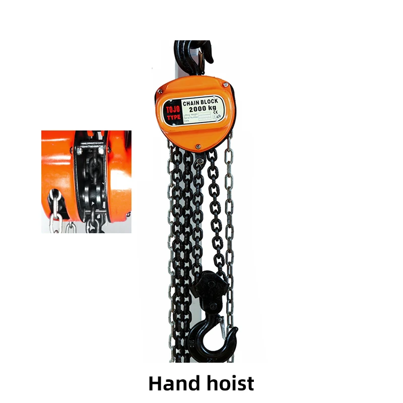 Triangular Chain Hoist 1 Ton Manual Inverted Chain Small Crane Lifting 3M/6M Lift Portable Manual Lever Block Lifting Hoist