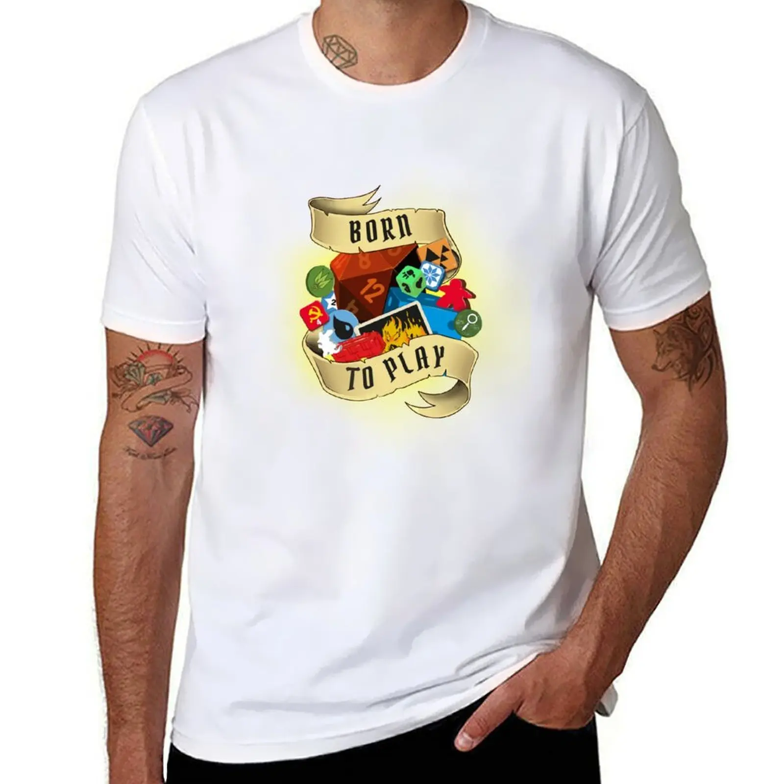 

Born to Play T-Shirt t shirts for man cotton soft men t shirt cotton 100% T-Shirt