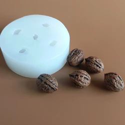 3d Small Walnut Silicone Molds Chocolate Fondant Cake Decoration Accessories DIY Candle Jelly Soap Mold Craft Supplies