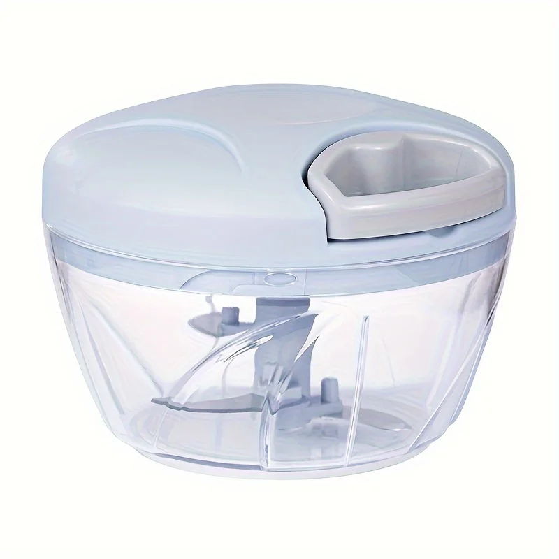 Manual Food Chopper 1Pc, Vegetable Garlic Onion Herb Cutter, Durable Easy-Clean Plastic with Comfort Grip, Kitchen Gadget Gift