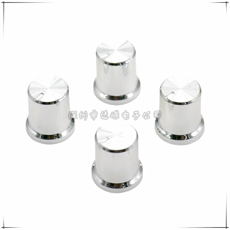 10PCS 14.5*15.5MM plastic knob Swirl marks plated knob Potentiometer knob Amplifier volume Knob cap Flower Shaped Inner Hole 6mm