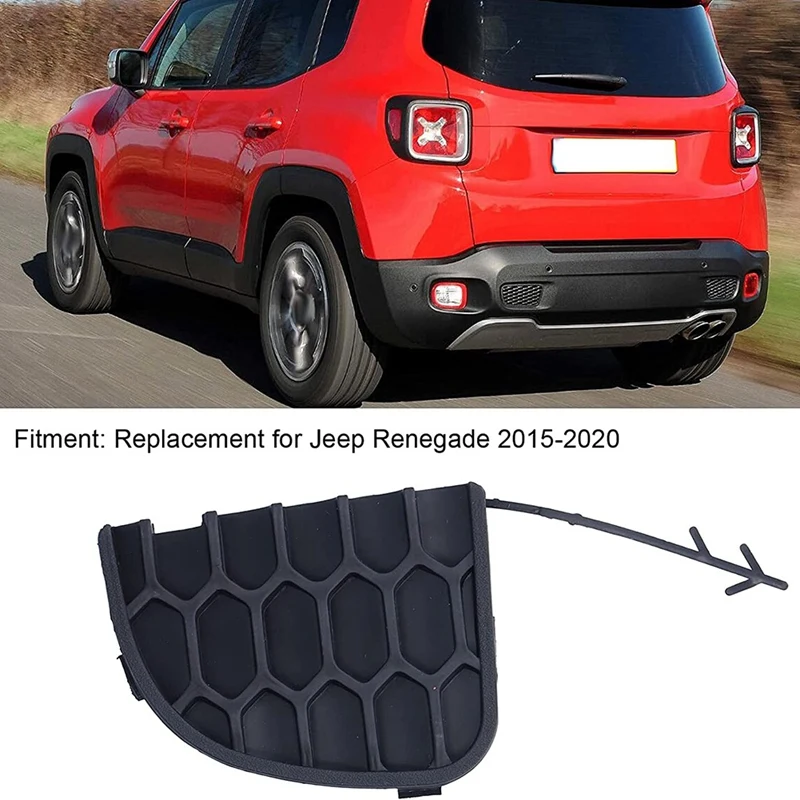 For 2015 - 2019 Jeep Renegade 5VW91LXHAA Rear Bumper Tow Hook Cover Plug 735645726