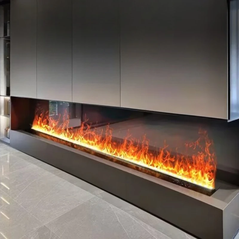 

fireplace Home simulation fire Internet celebrity TV cabinet Embedded flame humidifier Stainless steel