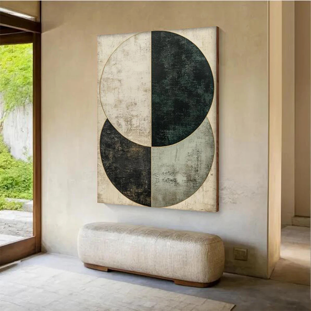 

100% Handmade Abstract Oil Painting On Canvas Black Tone Thick Coated Knife Art Wall Paintings Decor Home Living Room Picture