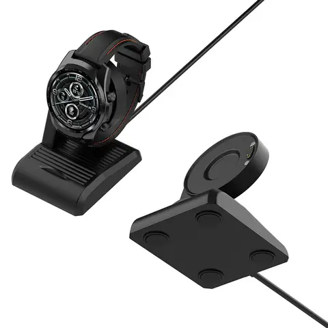 Charging Dock for Ticwatch E3/ TicWatch Pro X Charger Stand with USB Cable Cord for TicWatch Pro 3 Ultra GPS/ Pro3 Lite Holder