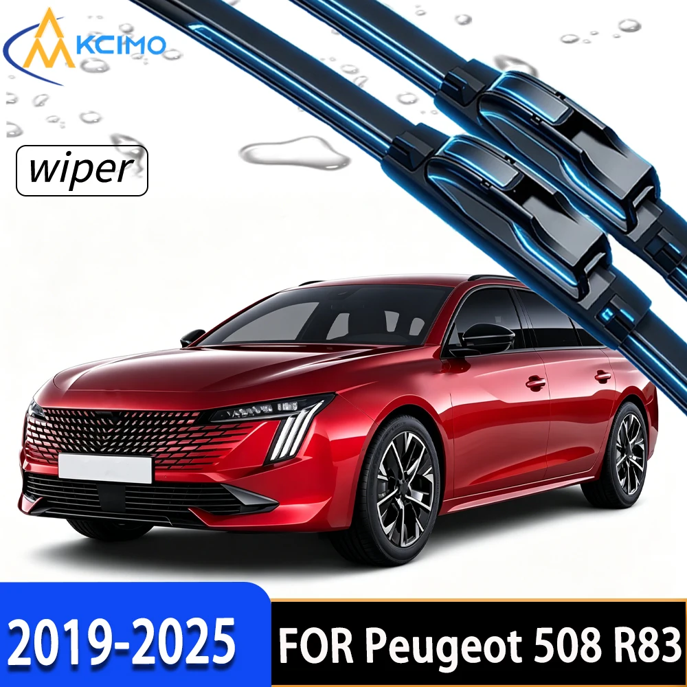 

Premium Front Windscreen Wiper Blades with Durable Rubber, All-Weather Stable Performance for Peugeot 508 R83 2019-2025