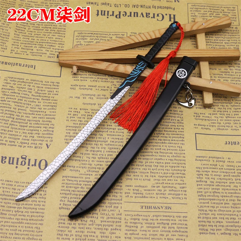 22Cm/8.6 Inch Katana Brief Opener Zwaard Metalen Zwaard Model Tafel Decoratie Japan Cosplay Wapens Japanse Zwaard Collectie