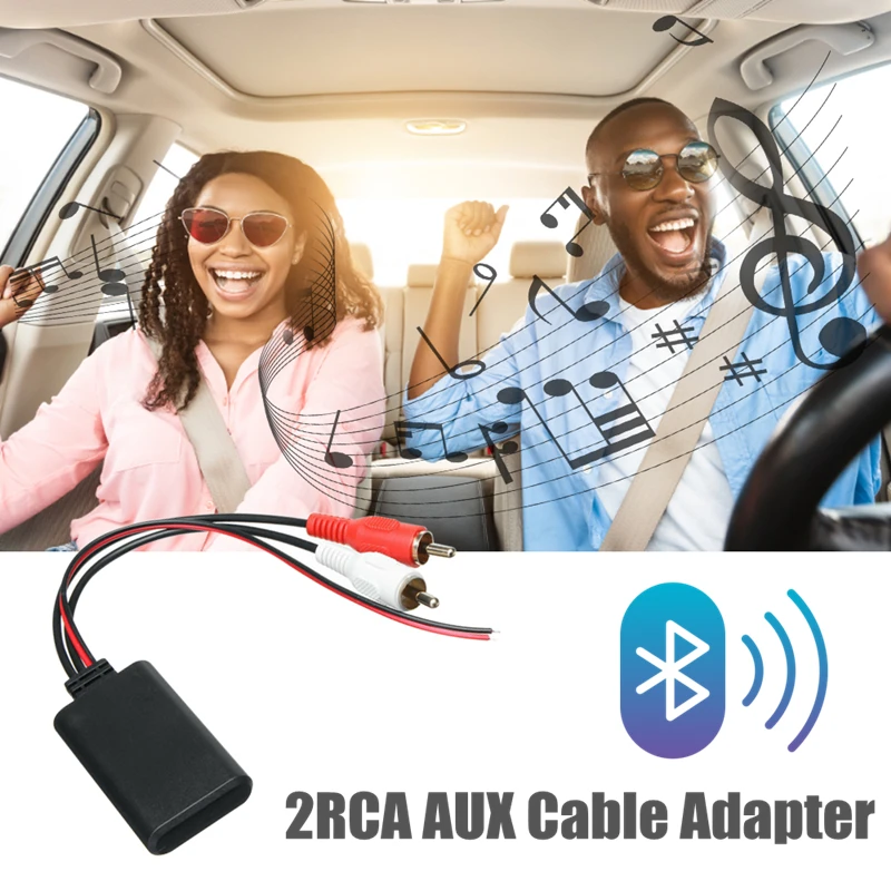 AUX Adapter Car Wireless Bluetooth Receiver Module HIFI Sound Quality Music Audio Stereo Receiver For 2RCA Interface Audio Line