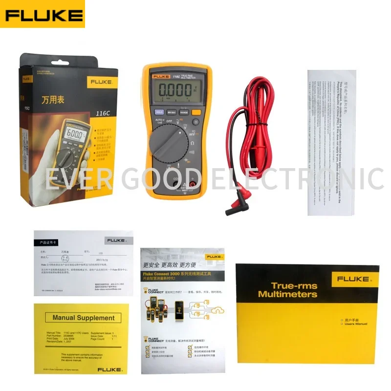 FLUKE 116C Multimeter Temperature MicroAmps HVAC ,Factory Direct Sales