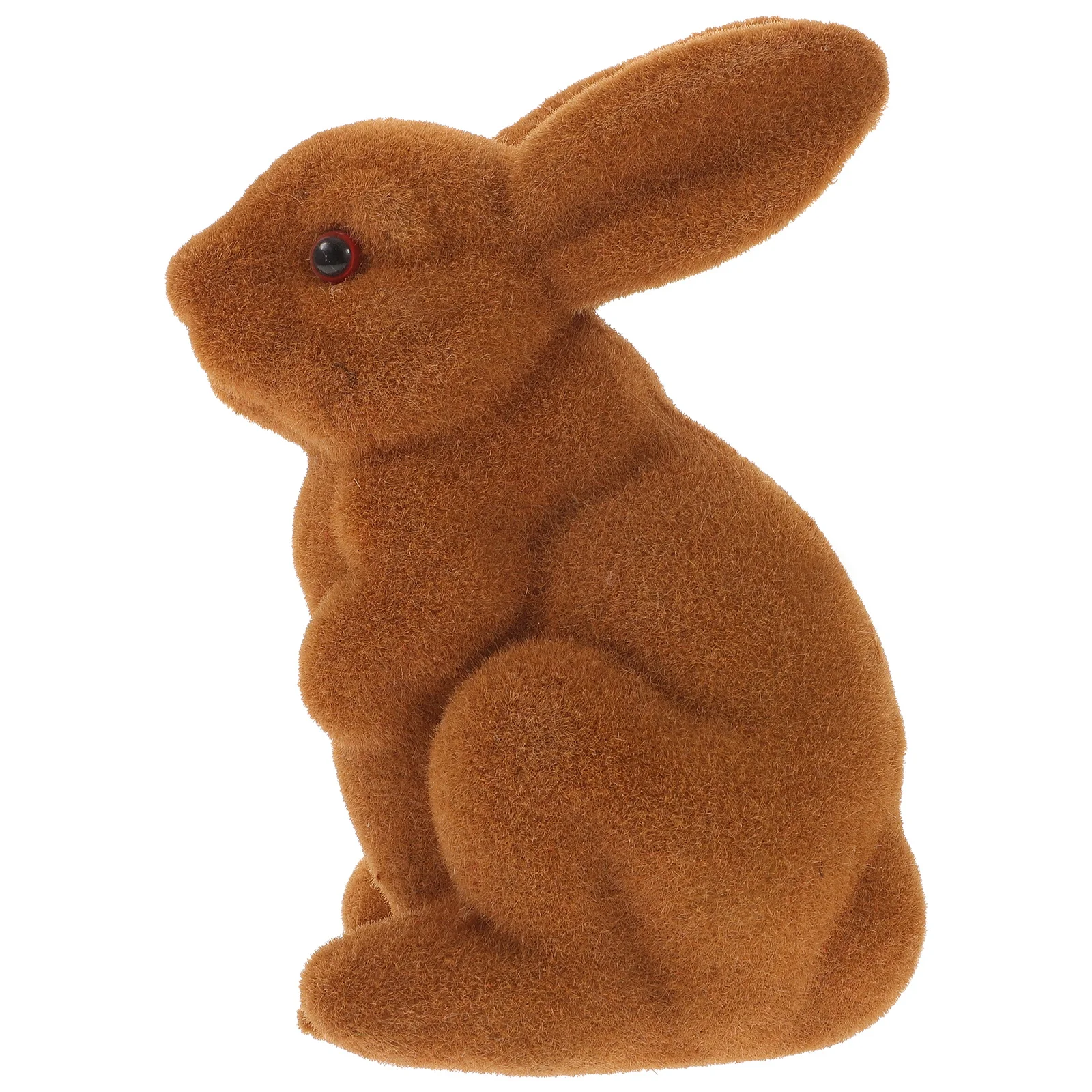 

Premium Material Bunny Shape Statue Lifelike Rabbit Decor Desktop Decoration Charming Rabbit Ornament for Room and Home