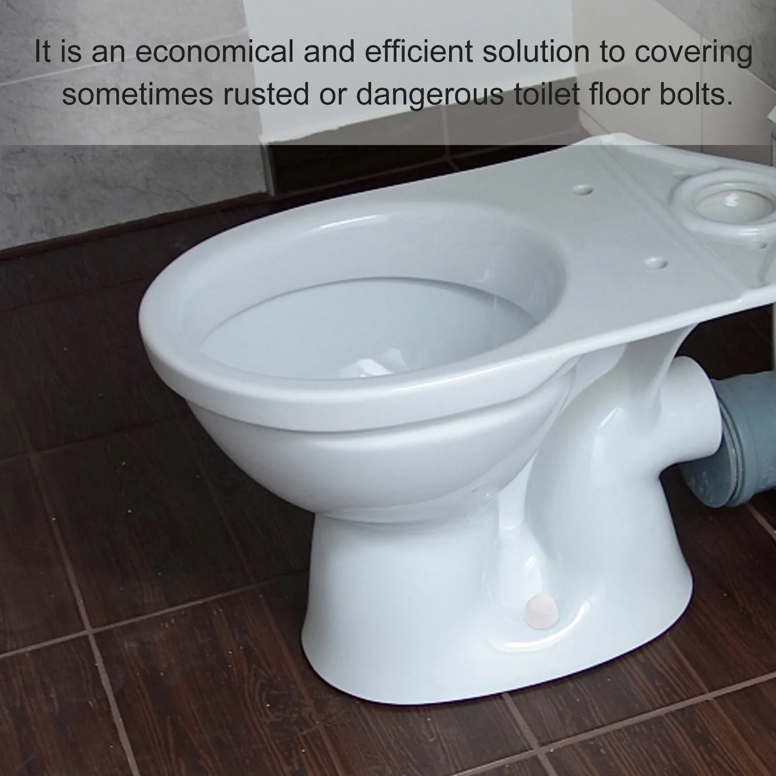 3Pair Premium Plastic Toilet Bolt Cover for Toilet Bowl Anchors Conceals Ugly Floor Bolts Simple Installation Economical Sturdy