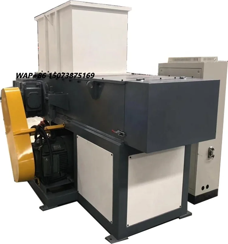 Hard Plastic Shredder Machine / Single Shaft Shredder Recycling Plastic Waste Crushing Machine