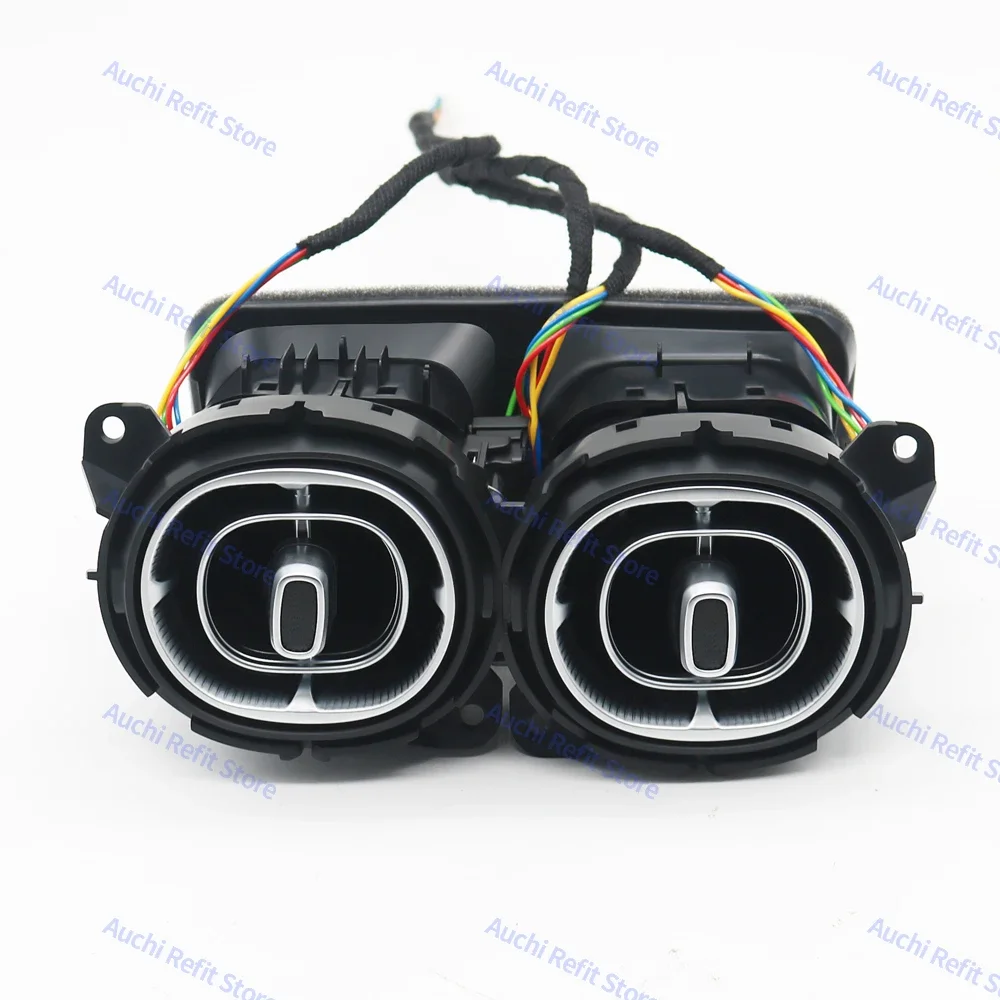 New 64 Colours LED Air Vents Conditioning Nozzle For Mercedes Benz C-Class W206 2022 Car Turbine Air Outlet Ambient light Refit