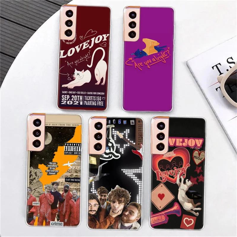 Lovejoy-Band Phone Case For Samsung S21 S23 FE S20 Plus Galaxy S24 S22 Ultra Capa S10 S10E S9 S8 S7 Edge Cover TPU Fundas Soft P