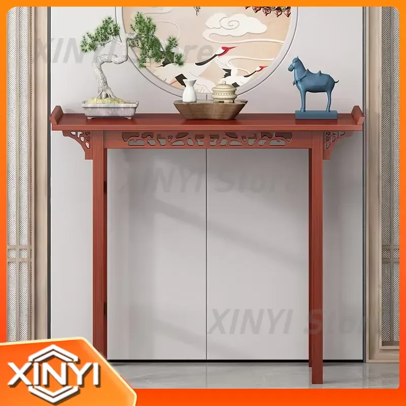 Chinese Wedding Table for Wall Mounting for Entrance Decoration for Engagement Wedding Ceremony for Home Office Retro Long