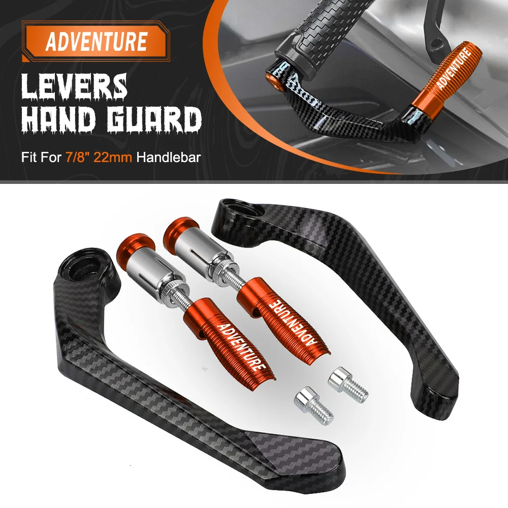 

FOR 390 1050 1090 1190 1290 ADV Adventure Motorcycle 7/8" 22MM Handlebar Handguard Brake Clutch Levers Hand Guard Protector