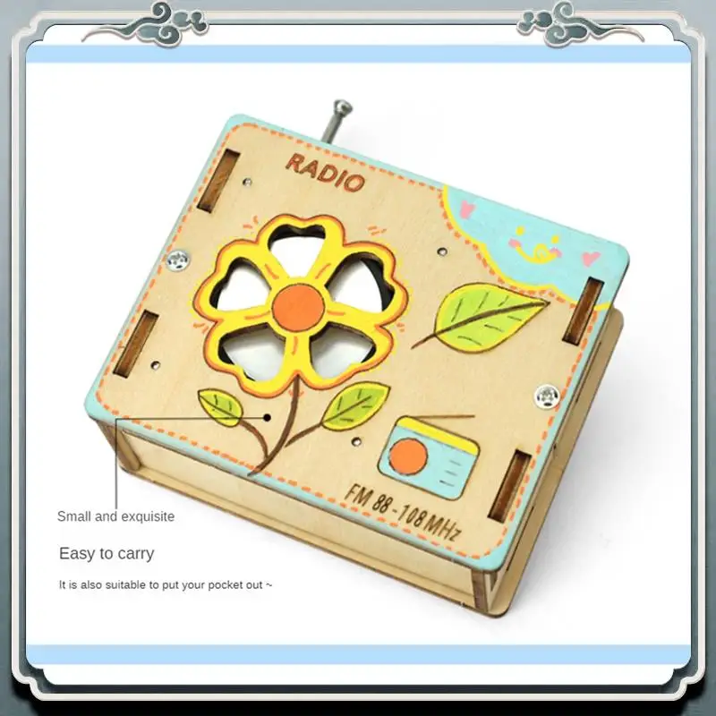 

Premium DIY FM Radio Model Wooden Science Experiment Kits Science Learning Puzzles Experiment Self-Made Assembly Materials Kit