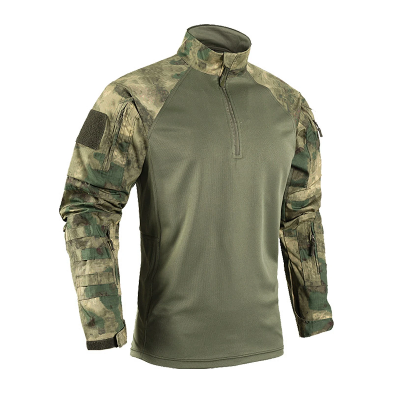 American-style camouflage tactical training uniform men's long-sleeved top outdoor CS mountaineering resistant combat uniform view 3