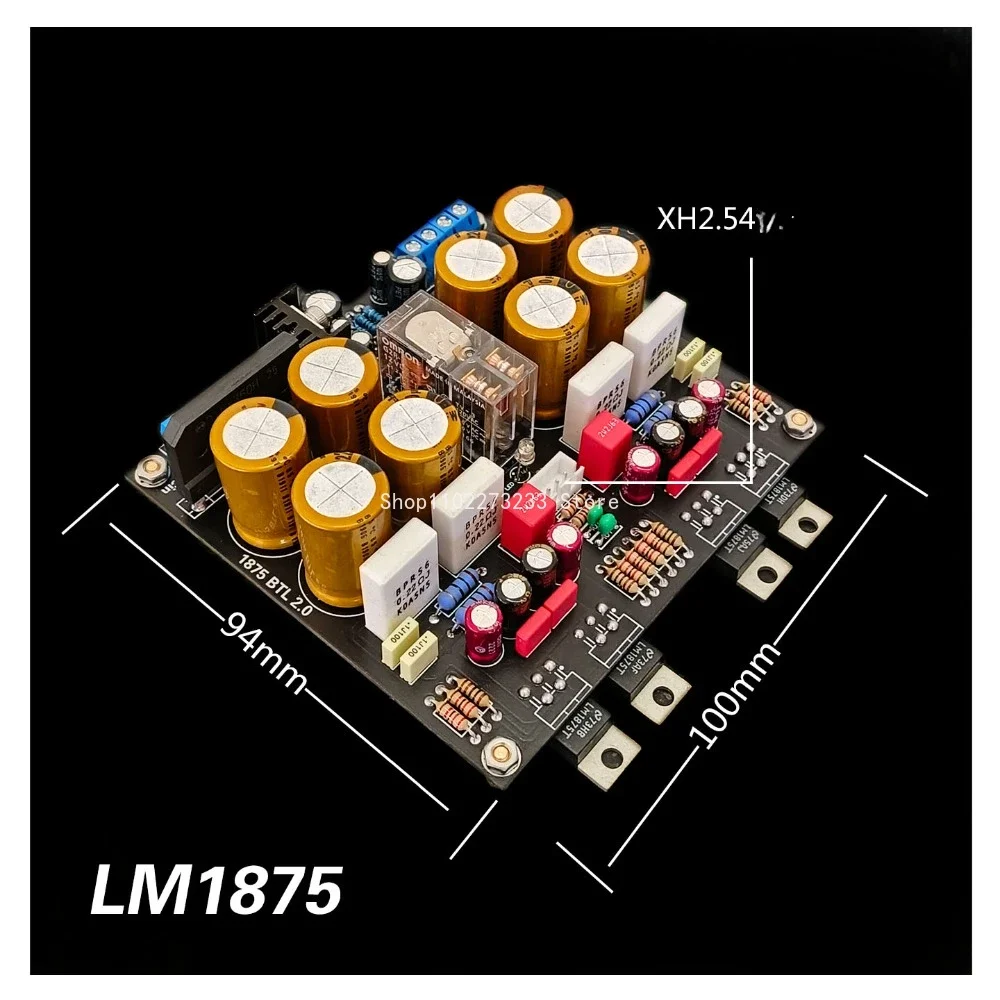 LM1875 Dual Channel  BTL Digital Power Amplifier 50W*2 Stereo Audio Amplifier Moudle AC 12V-18V