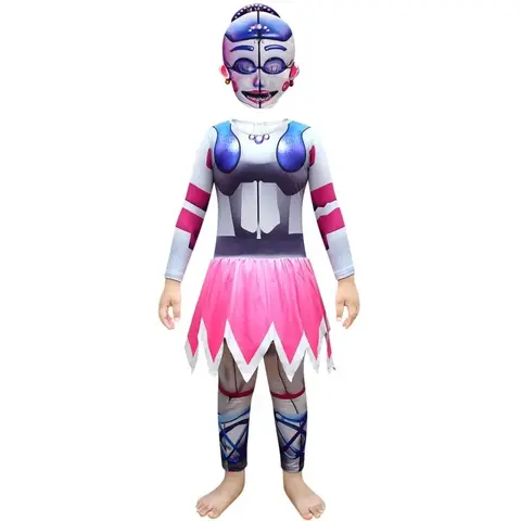 Unique Design FNAF Cartoon Bear Halloween Costume Game Foxy Bonnie Freddy Cosplay Costumes Fancy Nightmare High Detail