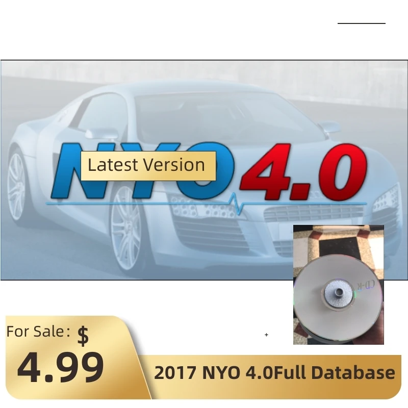 2017 NYO 4 Full Database Airbag Car Radio Dashboard IMMO Navigation Auto Repair Software in CD and Without CD Car Repair Tool