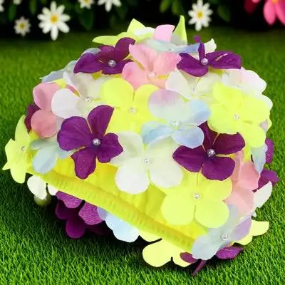 

Big Size Swim Cap Floral Pattern Soft Comfortable Swimming Hat Anti-Slip Reusable Bath Hat for Women Colorful Flower Swim Women