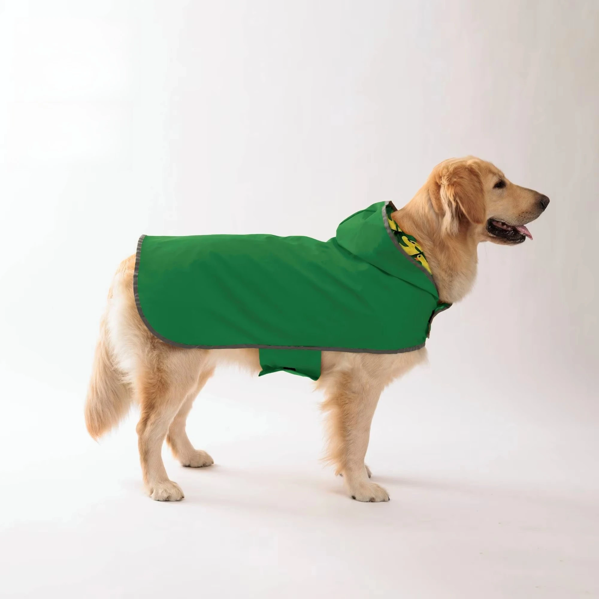 Manta Impermeable Cachorro Doble Capa Reversible Amarillo Perro Seco Elegante Mascota
