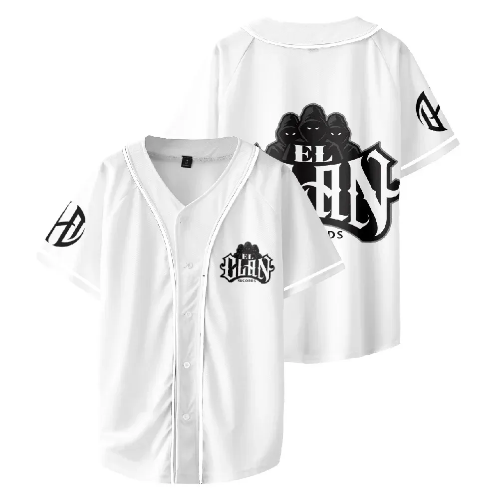 

Dharius Directo Hasta Arriba Baseball Jersey V-Neck Shirt Short Sleeve Women Men Streetwear Clothes