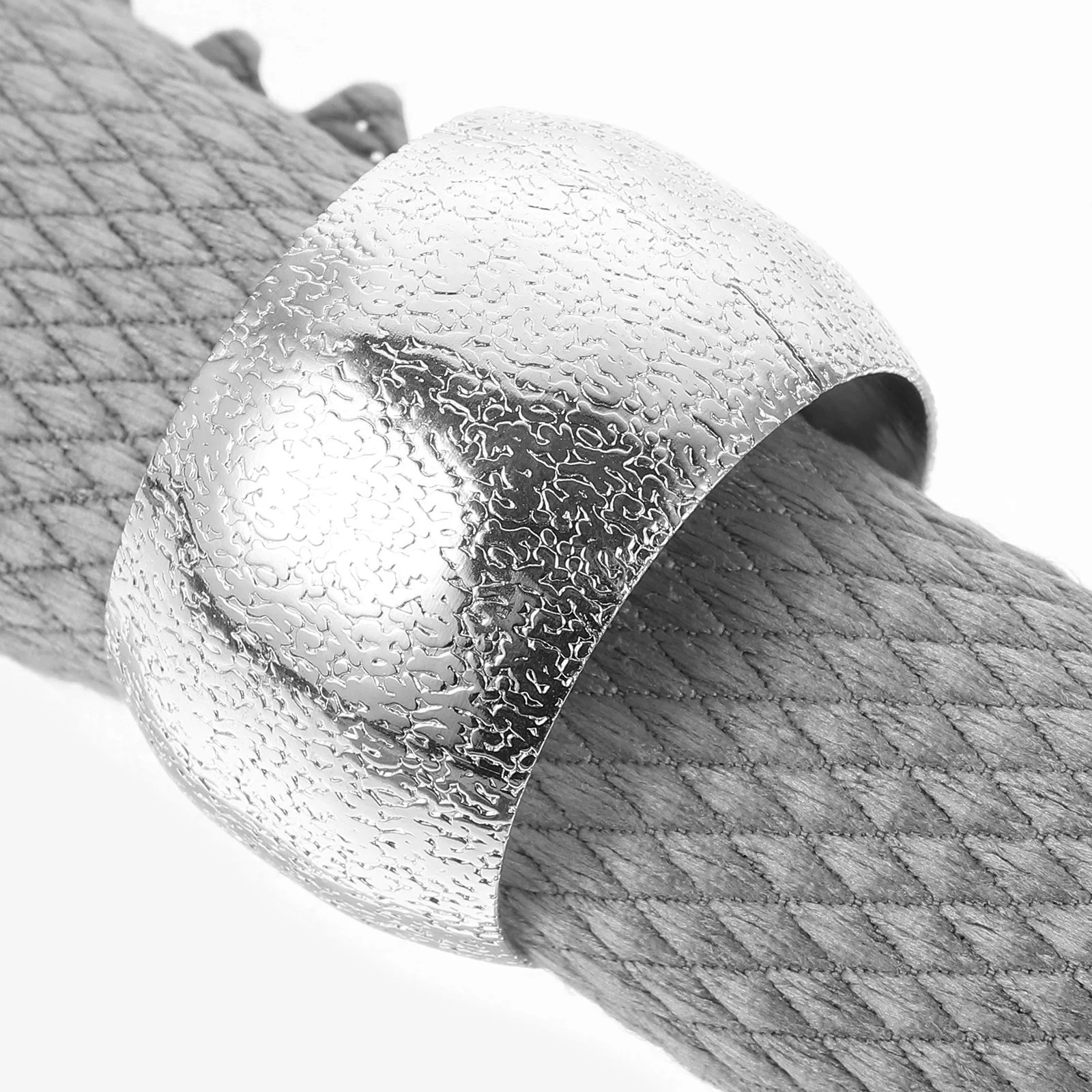 

6pcs Silver Stainless Steel Holder For Table Wedding Party Decorations Napkin Rings Set Wedding Napkin Rings Bulk