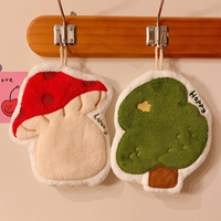 Mushroom Shaped Hand Towel Cute Towels for Hand Kitchen Towels Serviettes Hand Towels for Bathroom Handkerchief Towels 수건