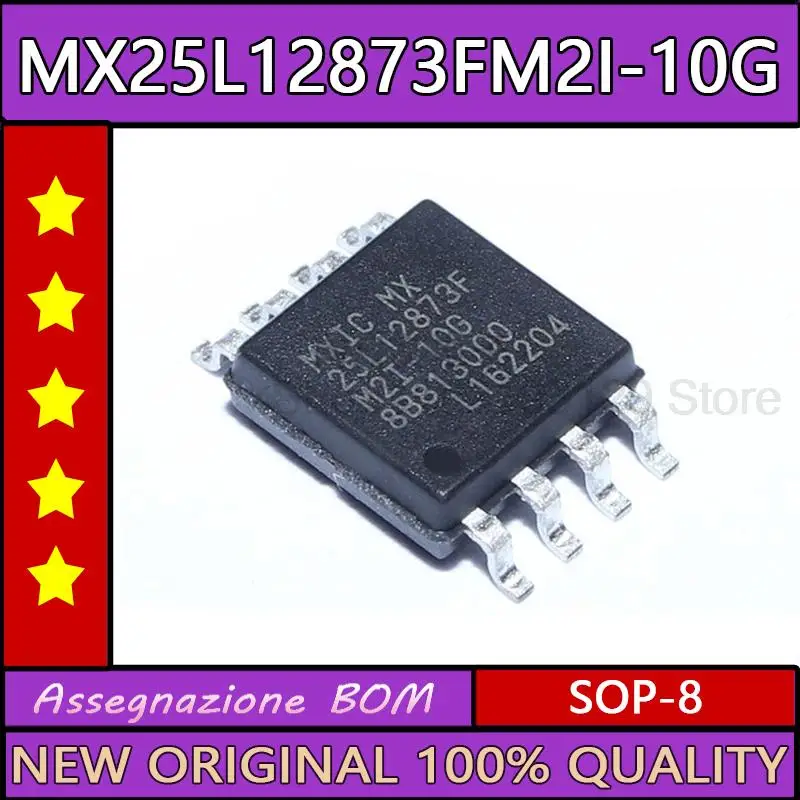 5PCS MX25L12873FM2I-10G MX25L12873FM2I MX25L12873F 25L12873F sop-8 New original ic chip 