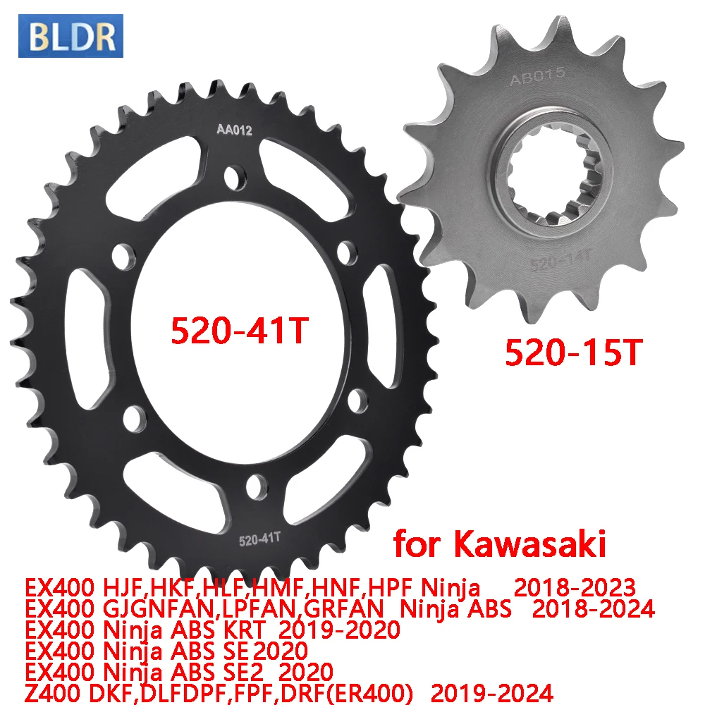 

Передняя звездочка 520-14T 520 41T для мотоциклов Kawasaki EX 400 EX400 Ninja ABS Z400 ER400