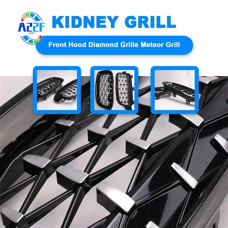 

A22F-передняя решетка почек, передняя решетка капота, алмазная решетка метеоризма для BMW F30 F31 F35 320I 328I 335I 2012-2018