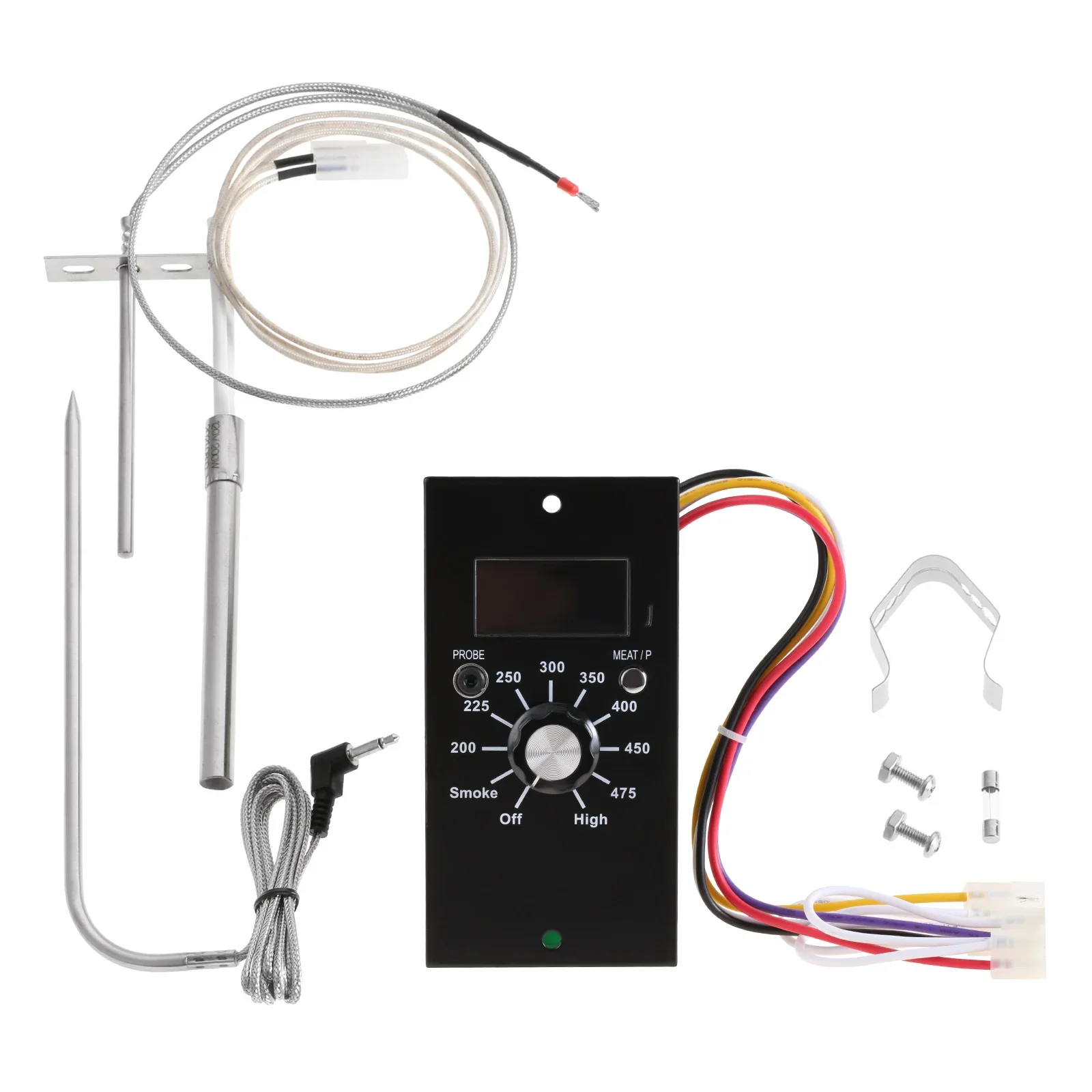 Digital Temperature Control Panel Kit and Thermostat Controller Board Hot Rod Ignitor Meat Probe Fuse for Pit Boss Pellet Grills