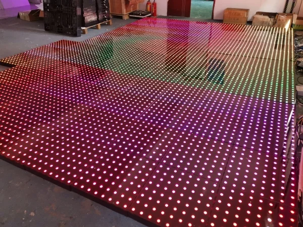 Limit:144pcs Magnents only $8982.4 144pcs Pixels LED Digital Dance Floor  Magnent LED Dance Floor Panel LED Floor With Flightcas