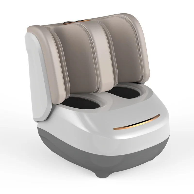 Luxury electric acupressure terahertz ems leg foot calf roller spa massager machine chair cushion slipper patch roller tool