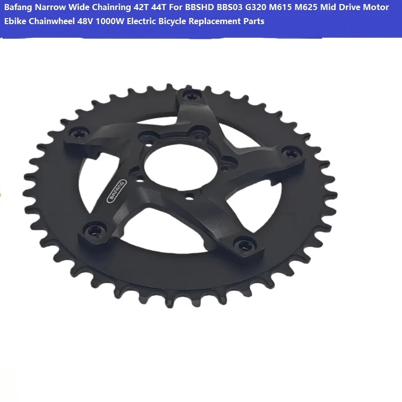 Bafang Narrow Wide Chainring 42T 44T For BBSHD BBS03 G320 M615 M625 Mid Drive Motor Ebike Chainwheel 48V 1000W Electric Bicycle