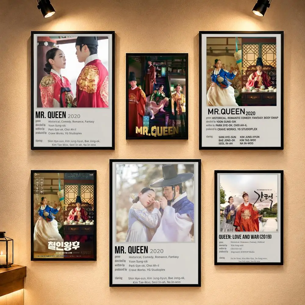 Popular Drama Q-Queen CheorinS Poster Vintage Retro Anime Poster Stickers Peel and Stick Wall Art Home Decor