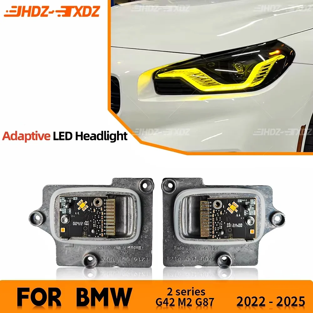 Yellow DRL LED Boards For BMW G87 M2 G42 2 Series M240i 220i 2021-2024 Angel Eyes Daytime Running Light Module Amber Blue Red
