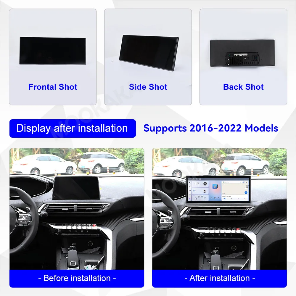 15.8 Inch Android 15 Radio For Peugeot 4008 5008 2016~2022 Carplay GPS Multimedia Player Navigation Stereo Receiver Head Unit